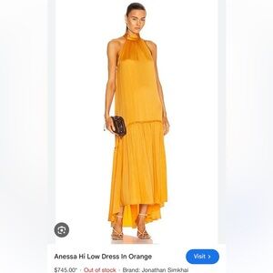 Jonathan Simkhai Orange Maxi Dress
